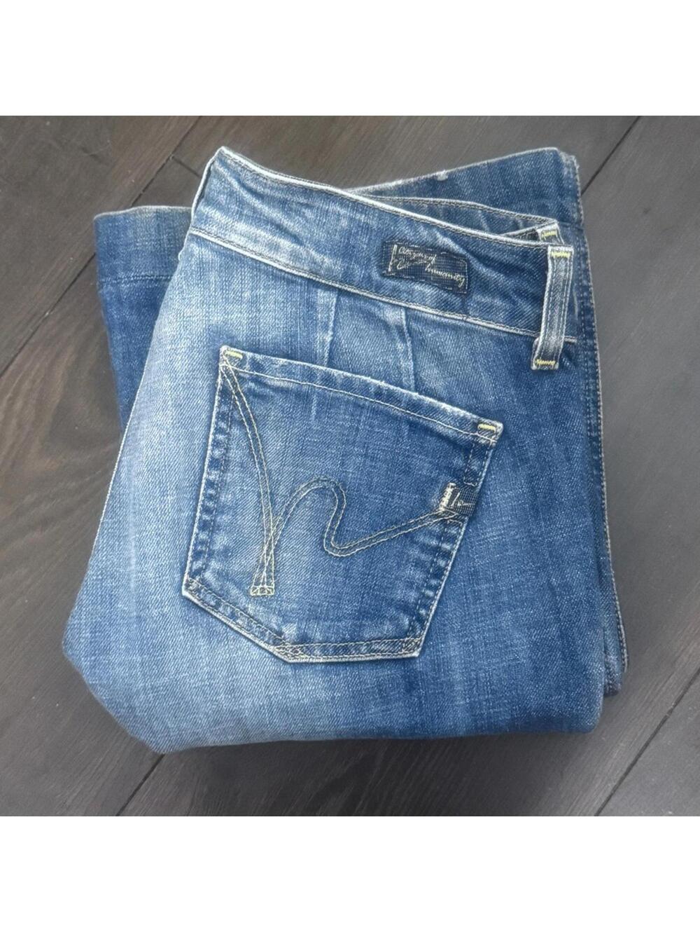Citizens Of Humanity Blue Flare & Wide Leg Jeans